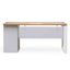 1 Seater Office Desk - Natural and White