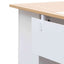 1 Seater Office Desk - Natural and White