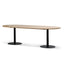 2.4m Oval Meeting Table - Natural