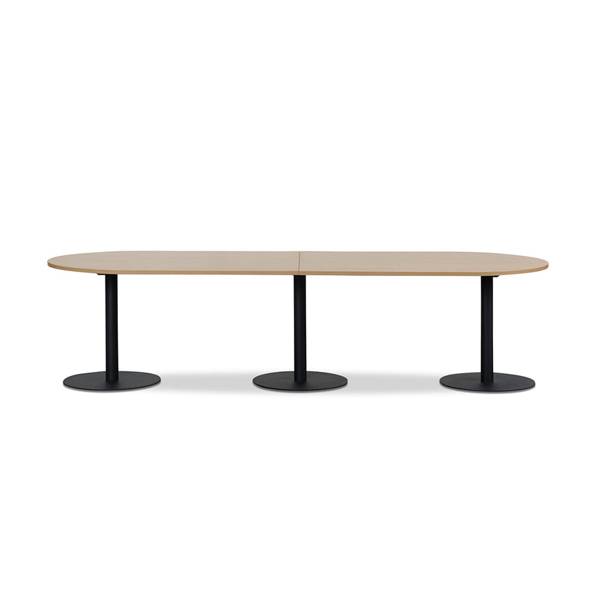 3m Oval Meeting Table - Natural