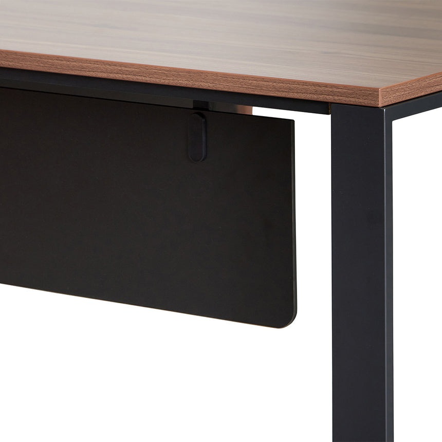 2.3m Right Return Office Desk - Walnut