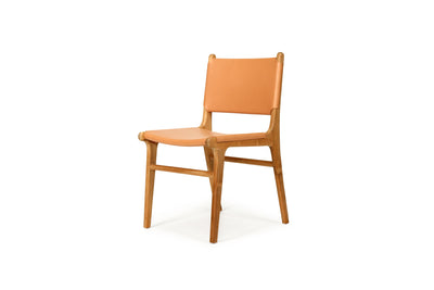 Cashmerie Leather Side Chair - Natural