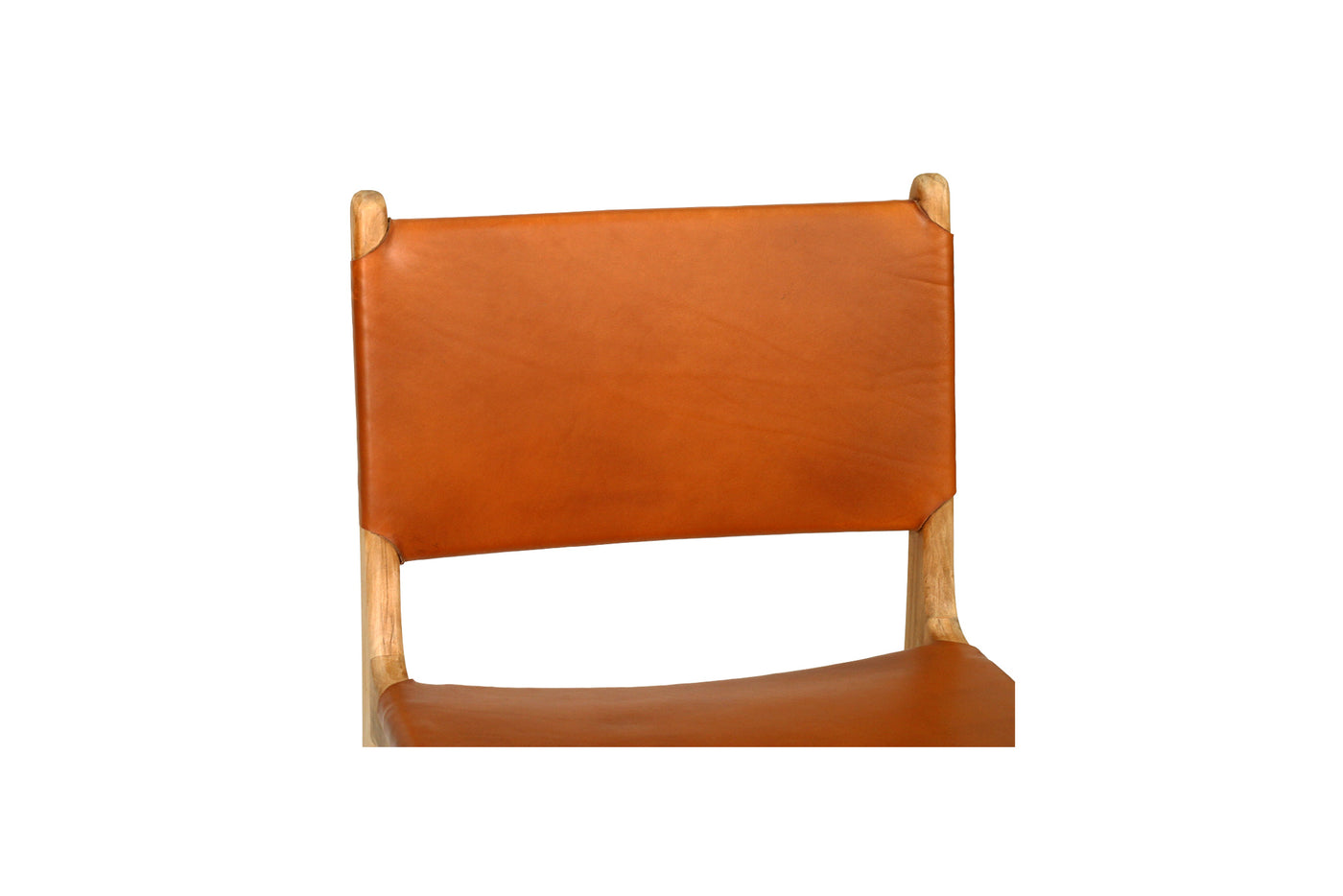 Cashmerie Leather Side Chair - Tan