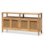 Sideboard Unit - Natural with Rattan Doors