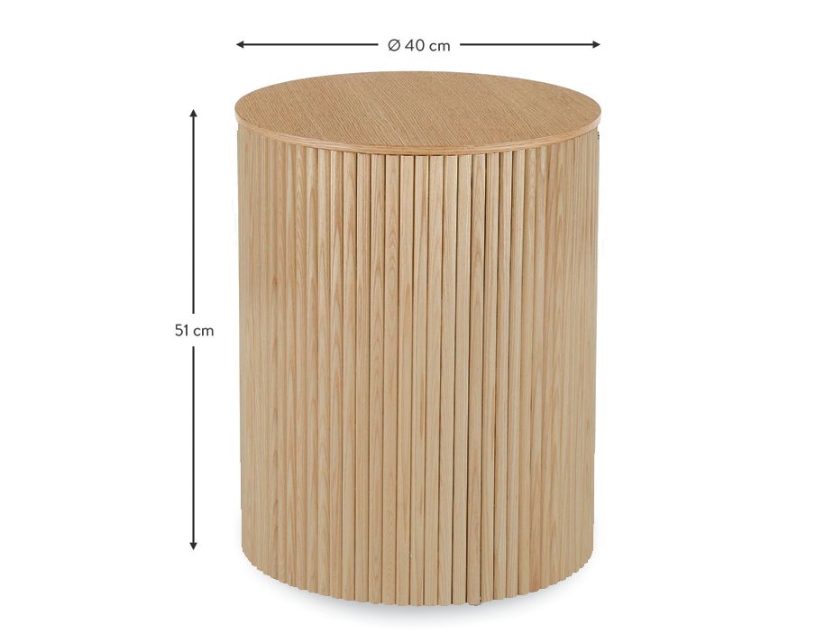 Ridge Side Table - Natural