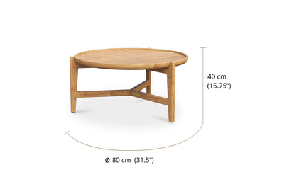 Elvyn Coffee Table - 80cm - Natural