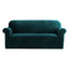 Velvet Sofa Cover Plush Couch Cover Lounge Slipcover 3 Seater Agate Green