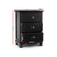 Artiss Vintage Bedside Table Chest Storage Cabinet Nightstand Black