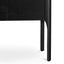 Bedside Table - Black with Porcelain Marble Top