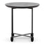 Wooden Top Side Table - Full Black