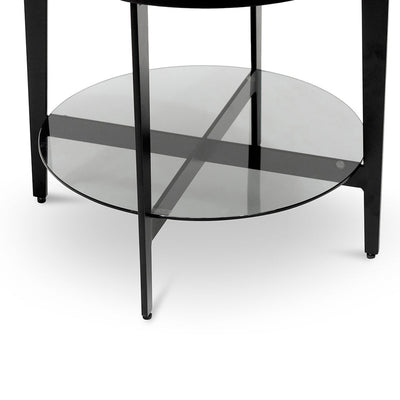 Round Side Table - Black