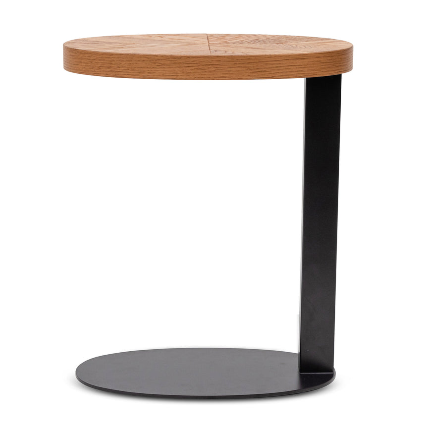 Oval Side Table - European Knotty Oak