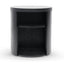 Round Wooden Bedside Table - Black Mountain