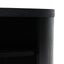Round Wooden Bedside Table - Black Mountain