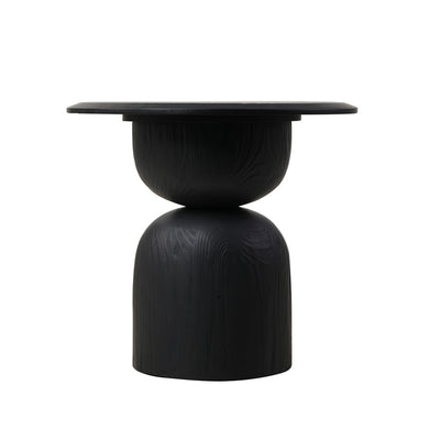 Round Side Table - Full Black