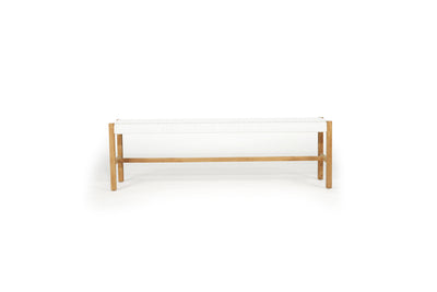 Texan Bench Seat - White - Close Weave