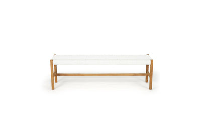 Texan Bench Seat - White - Close Weave