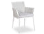 Siano Dining Chair - Outdoor - White - Light Grey Cushion