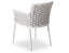 Siano Dining Chair - Outdoor - White - Light Grey Cushion