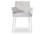 Siano Dining Chair - Outdoor - White - Light Grey Cushion