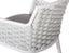 Siano Dining Chair - Outdoor - White - Light Grey Cushion