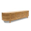 2.2cm Rattan Doors TV Entertainment unit - Natural Oak