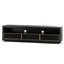 2m TV Entertainment Unit - Textured Espresso Black