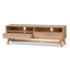 Narrow TV Entertainment Unit - Natural Oak