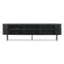 2m TV Entertainment Unit - Full Black