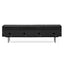 2m Wooden TV Entertainment Unit - Full Black