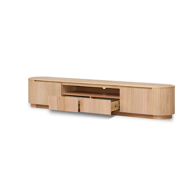 2.4m TV Entertainment Unit - Natural