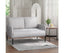 Artiss Armchair 2-Seater Sofa Accent Chair Loveseat Grey Linen Fabric Metal Leg