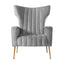 Armchair Lounge Accent Chairs Armchairs Chair Velvet Sofa Grey Seat