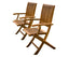 Set of 2 maculata folding armchairs