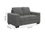 Brooks 2 Seater Fabric Sofa Elephant Grey