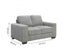 Morgan 2 Seater Fabric Sofa Light Grey