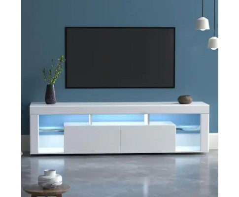 Modern TV Cabinet Living Room Furniture 200cm White