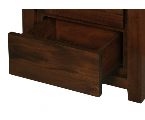 Amsterdam 2 Drawer Bedside Table (Mahogany)