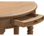 Huntley Turn Leg Half Round Sofa Table (Natural)