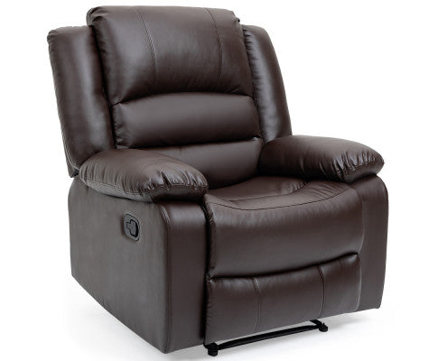 FORTIA Elderly-Friendly Luxury Recliner Chair - Brown