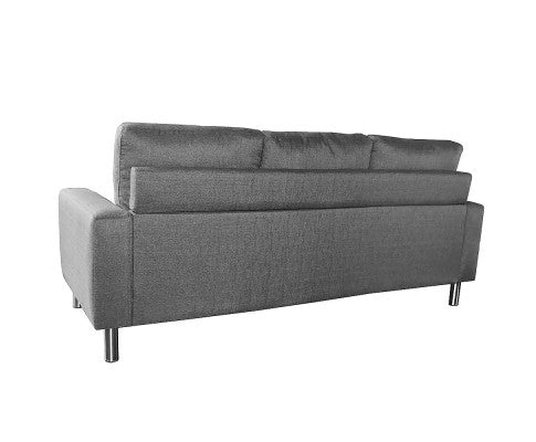 Sarantino Linen Corner Sofa Lounge Couch Modular Furniture L Chair Home Chaise Grey