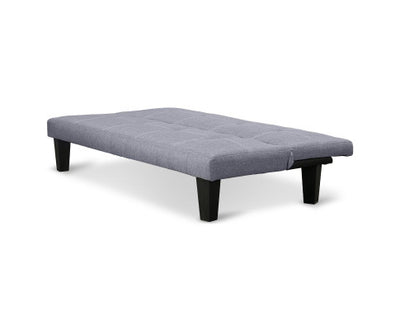 Sarantino Sofa Bed Lounge Couch Futon Furniture Seat Adjustable Suite Dark Grey