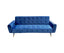 Sarantino Ava 3-seater Tufted Velvet Sofa Bed By Sarantino - Blue