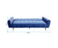 Sarantino Ava 3-seater Tufted Velvet Sofa Bed By Sarantino - Blue