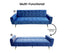 Sarantino Ava 3-seater Tufted Velvet Sofa Bed By Sarantino - Blue