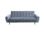 Sarantino Ava 3-seater Tufted Velvet Sofa Bed By Sarantino - Light Grey