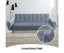 Sarantino Ava 3-seater Tufted Velvet Sofa Bed By Sarantino - Light Grey