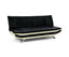 Sarantino Bronx Sofa Bed Faux Leather Lounge Couch Futon Furniture Adjustable Suite Black