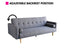 Sarantino Madison Sofa Bed Lounge Couch Futon Furniture Home Dark Grey Linen Suite