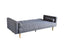 Sarantino Madison Sofa Bed Lounge Couch Futon Furniture Home Dark Grey Linen Suite